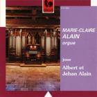 jaquette CD Alain - Marie-Claire Alain, orgue, joue Albert et Jehan Alain