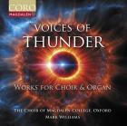 jaquette CD Voices Of Thunder : Oeuvres pour choeur et orgue