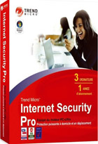 Trend micro Internet security PRO  2008 - 2 ans - 3 PC