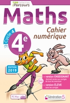 Cahier numérique iParcours Maths - 4ème Cycle 4 - Enseignant et élève - Site (éd. 2019)