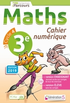 Cahier numérique iParcours Maths - 3ème Cycle 4 - Enseignant et élève - Site (éd. 2019)