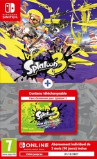 jaquette CD-rom Splatoon 3 + Pass d'Extension + Abonnement 3 mois