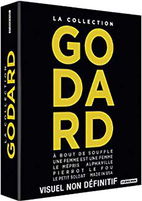 Collection Godard (La) : Une Femme est une femme + Alphaville + Pierrot le Fou + A bout de souffle + Le Mépris + Le Petit Soldat + Made in USA = Collection Godard : Une Femme est une femme + Alphaville + Pierrot le Fou + A bout de souffle + Le Mépris + Le Petit Soldat + Made in USA (La) | Godard, Jean-Luc. Metteur en scène ou réalisateur